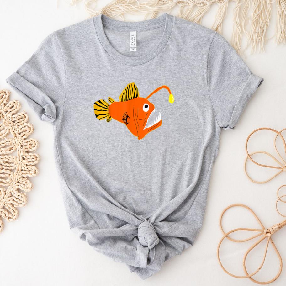 Anglerfish Deep Sea Creatures Fishing T-Shirt