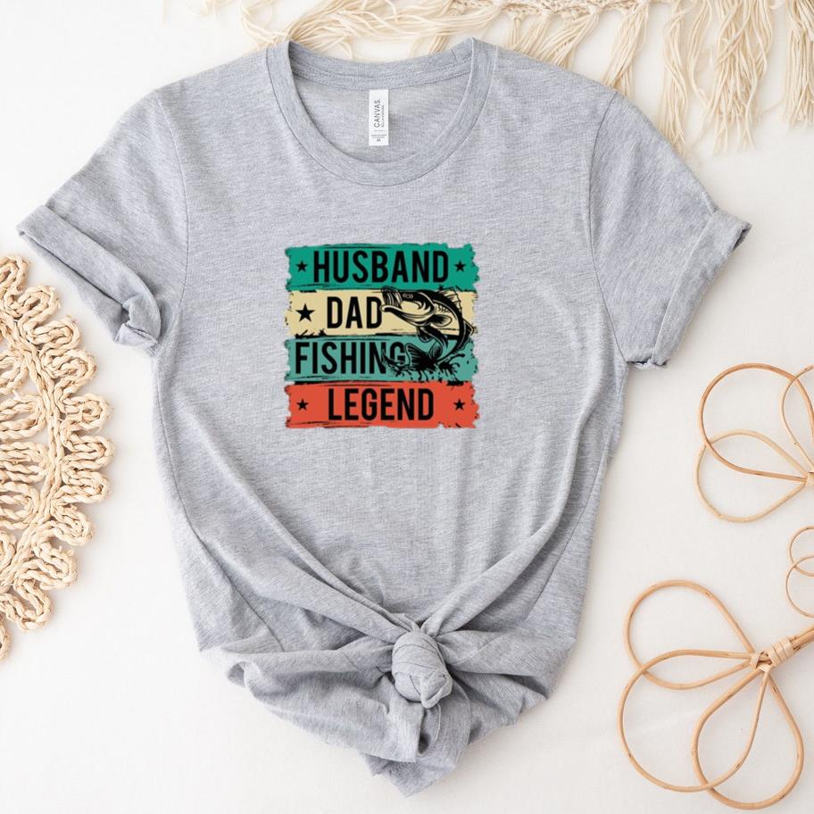 awesome trendy husband fathers fishing T-Shirt