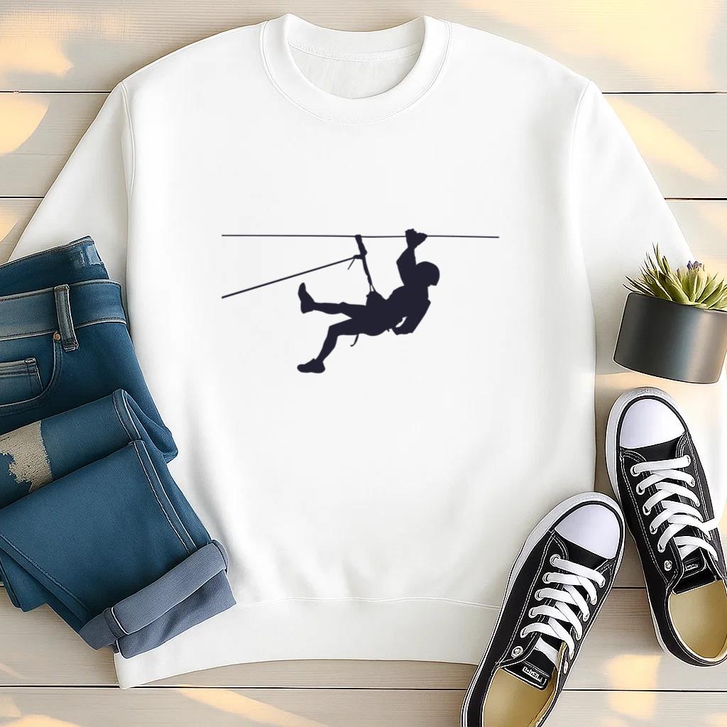 Climbing Mountain Silhouette Sweatshirt