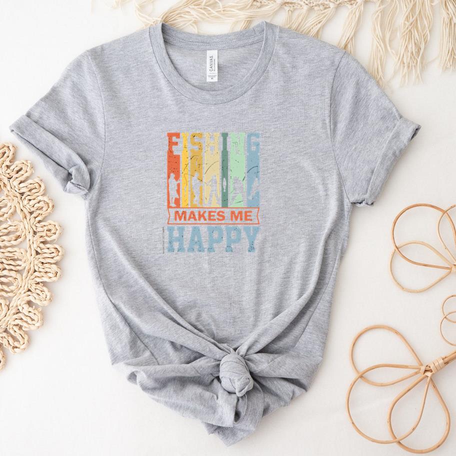 Dog Excited Minimal Fishing T-Shirt