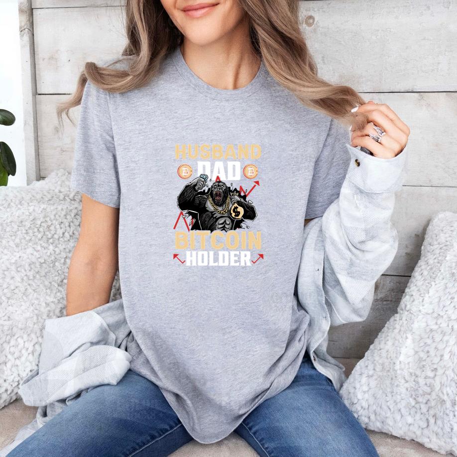 Husband Dad Bitcoin Holder T-Shirt