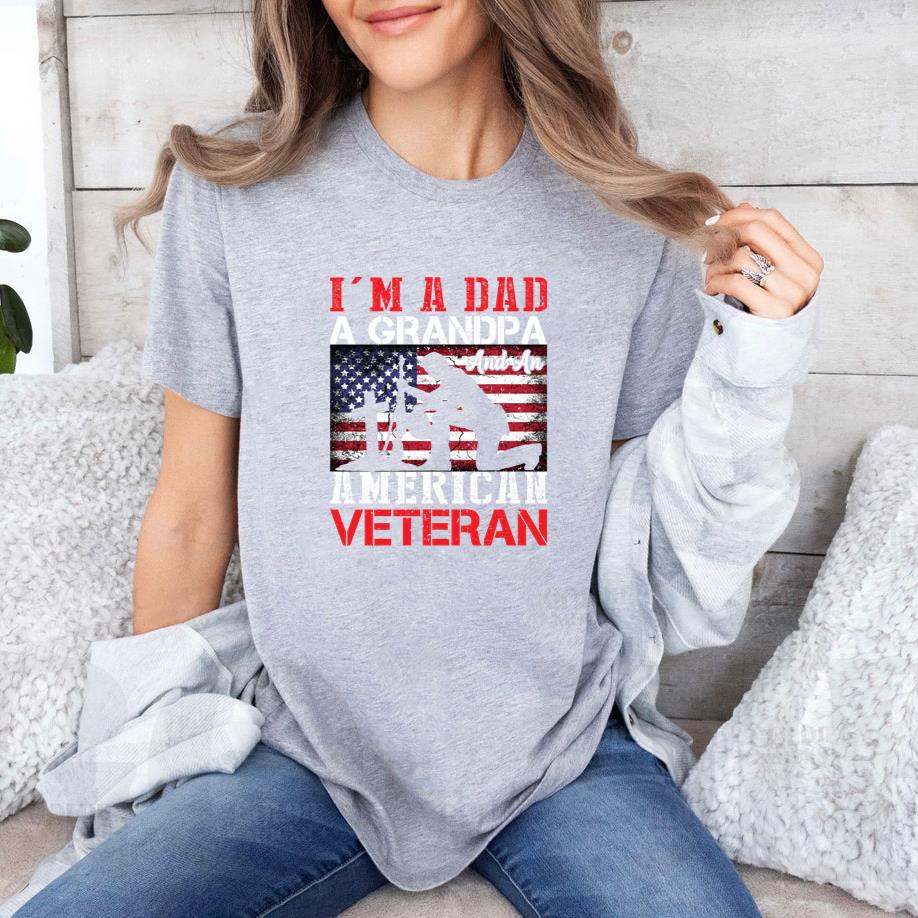 Im a Dad American Veteran T-Shirt