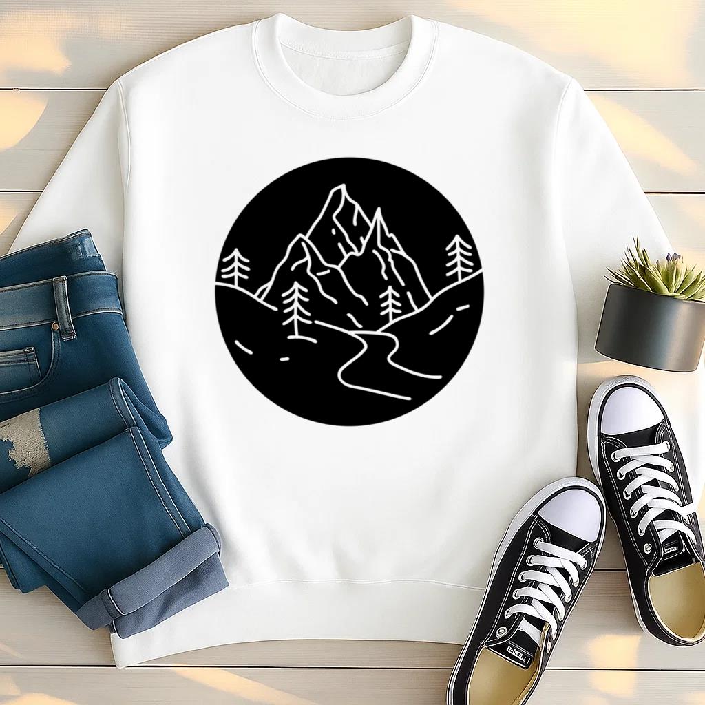 Landscape Cut Out Sweatshirt