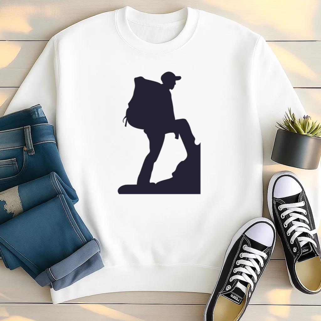 Mountain Climber Silhouette 3 Sweatshirt