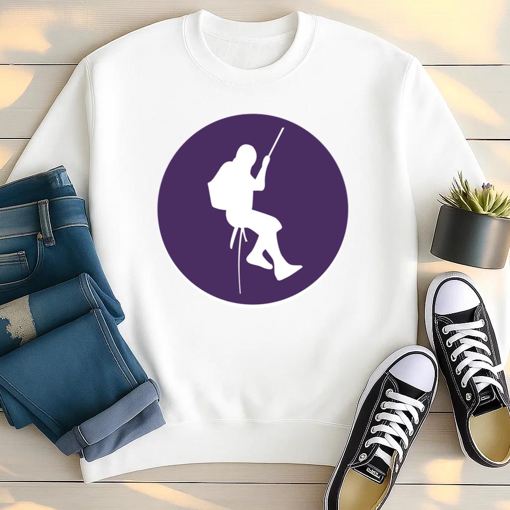 Mountain Climbing Circle Icon Sweatshirt