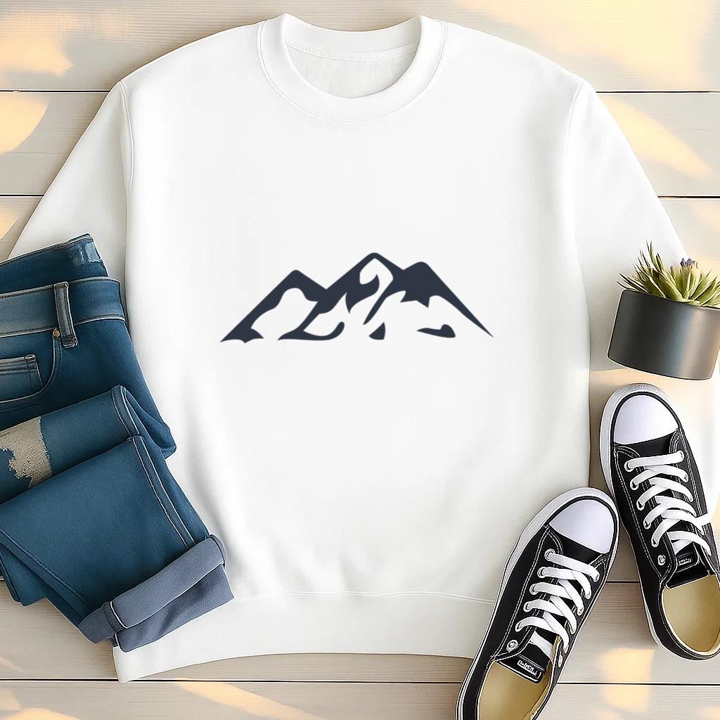 Mountain Climbing Silhouette Icon Sweatshirt