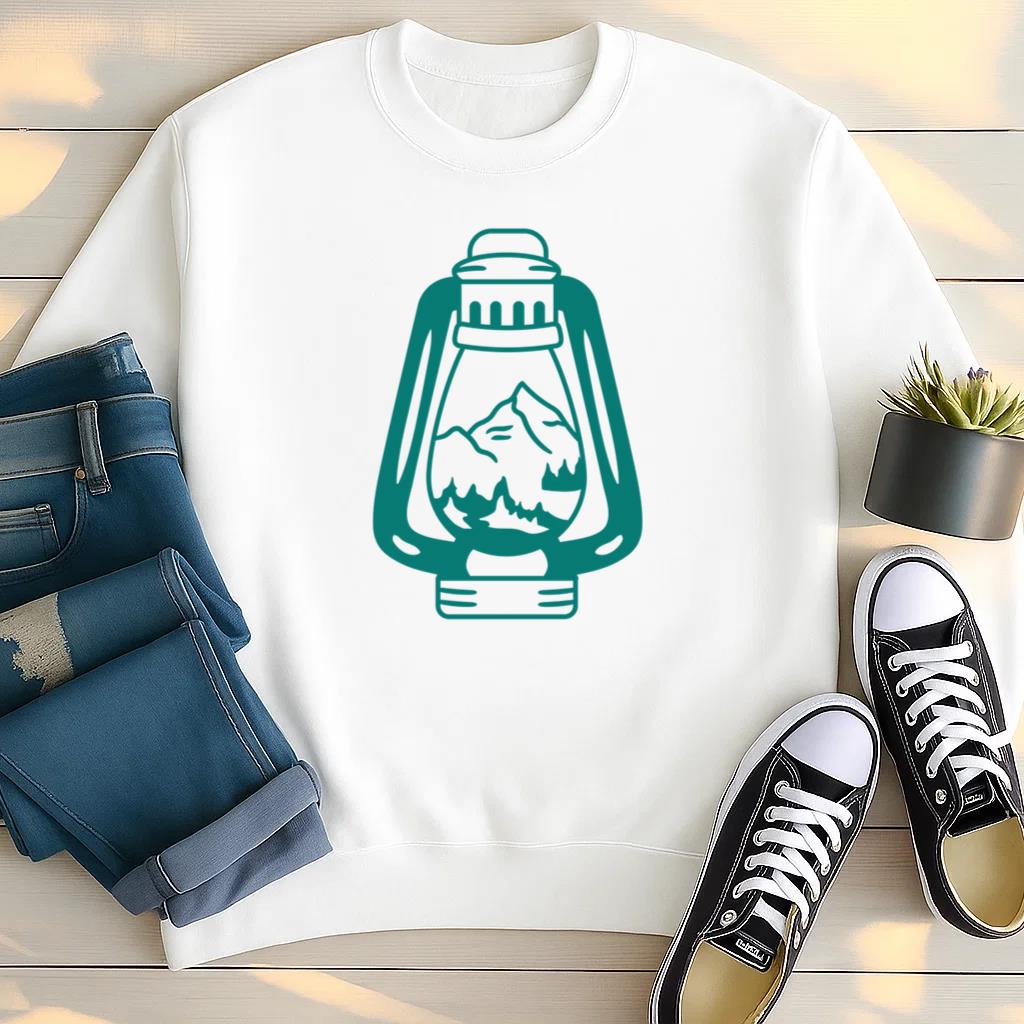 Mountain Lamp Design Sweatshirt