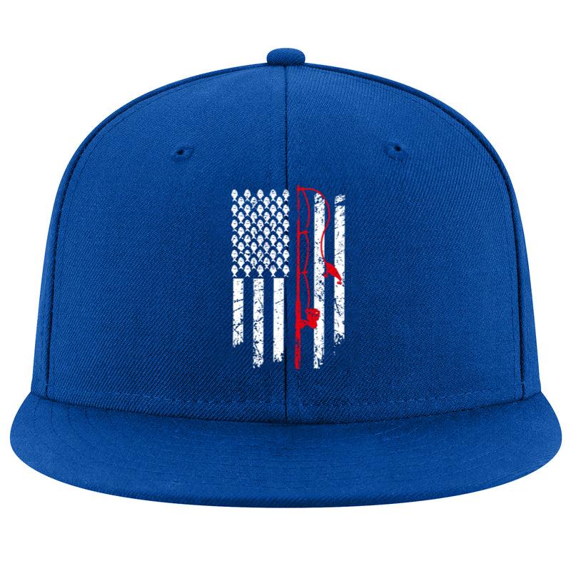 US American Flag Bass Fishing Pole Cap